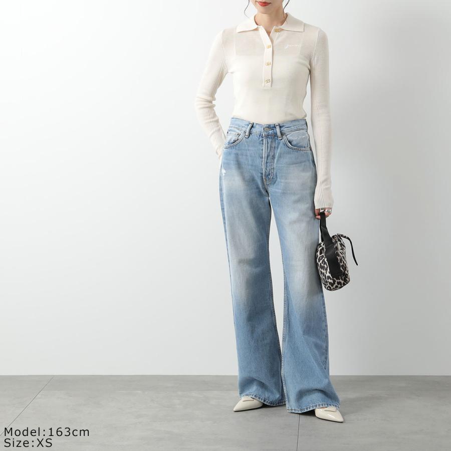 GANNI（ガニー） ポロニット Mini Ribbed Merino Polo K2322 K2323