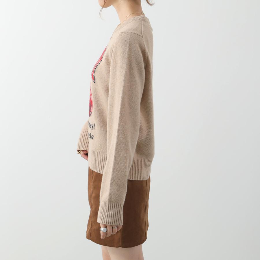 GANNI（ガニー） ニット Graphic Wool Mix Cherry Tiger Crewneck