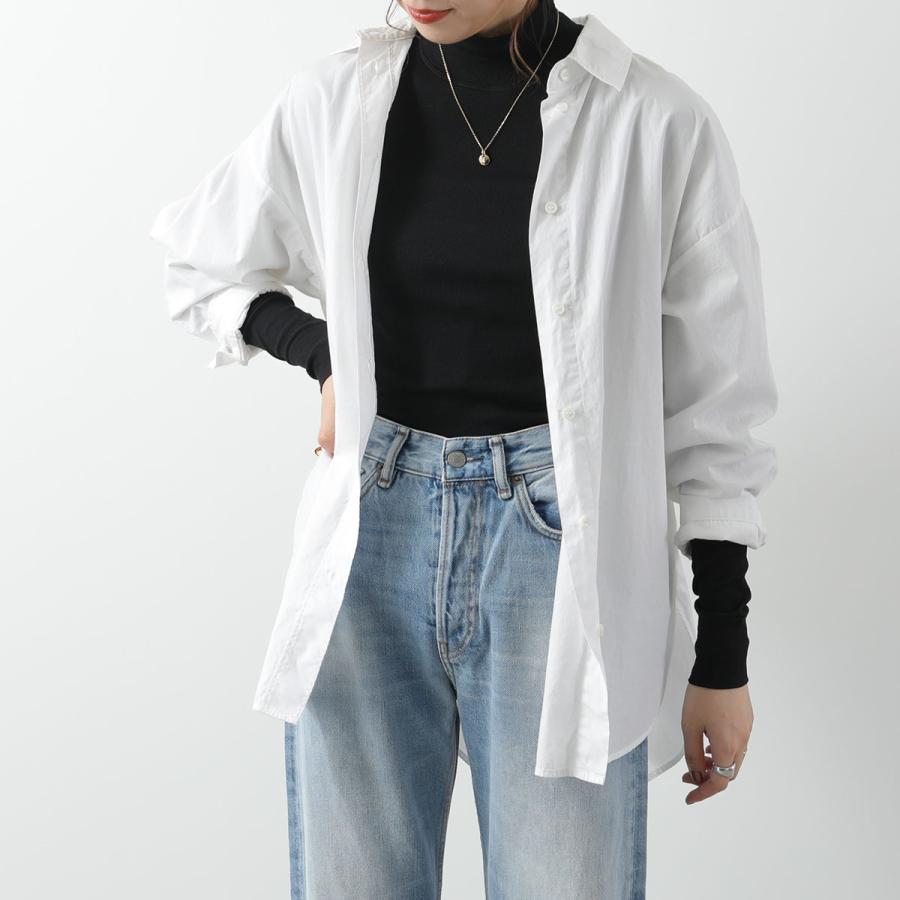 GANNI ガニー カットソー Soft Cotton Rib Long Sleeve T-Shirt