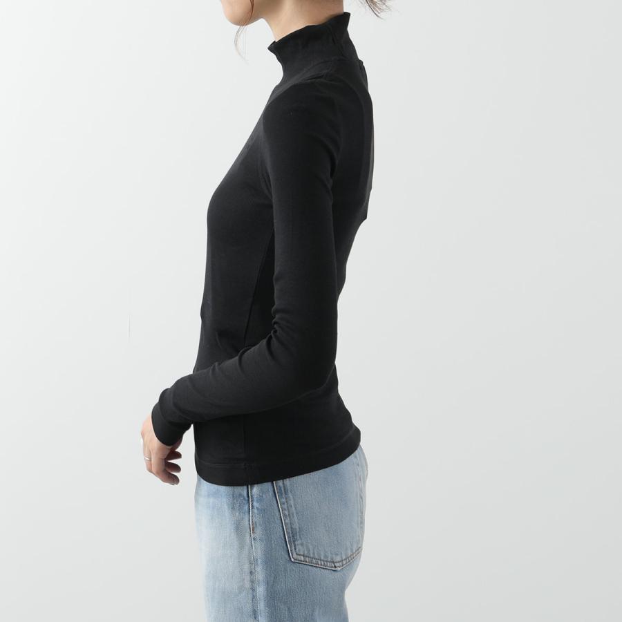 GANNI（ガニー） カットソー Soft Cotton Rib Long Sleeve T-Shirt