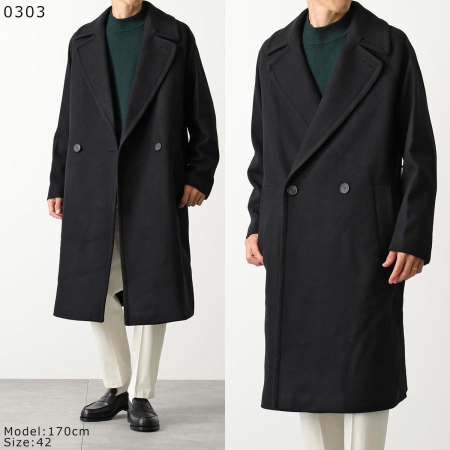 【極美品】HevoチェスターコートNAVY44/イーヴォ hevo/イーヴォ】別注チェスターフィールドコート｜メンズ