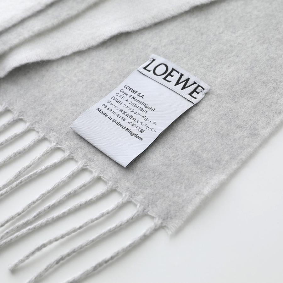 【美品】ロエベ マフラー アナグラム ロゴ フリンジ LOEWE ロエベ マフラー バイカラー ストール フリンジ