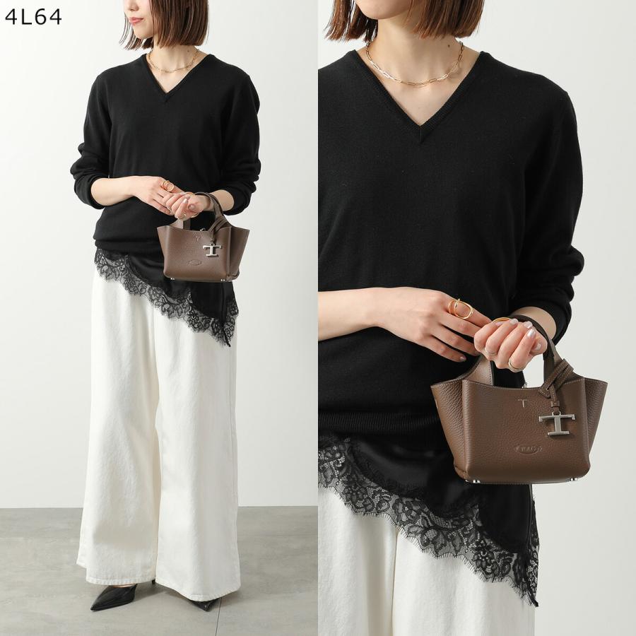 極美品 トッズ Y2K ハンドバッグ ミニトート シボ革 肩掛け メタルチャーム TOD'S（トッズ） TODS ショルダーバッグ APA 2 MANICI MICRO