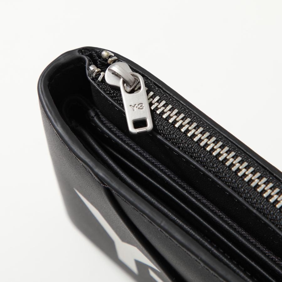 Y-3 ワイスリー 二つ折り財布 IY4061 メンズ レザー ロゴ 小銭入れあり