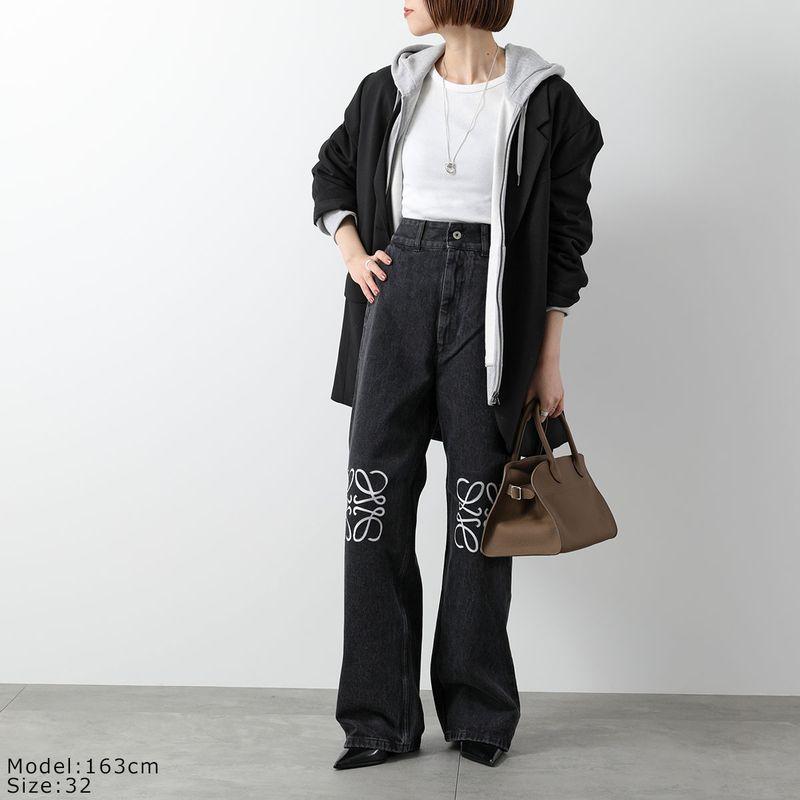 【美品】ロエベ　メッセンジャーバッグ　アイ　ネイチャー　デニム　アナグラム LOEWE（ロエベ） ジーンズ ANAGRAM BAGGY アナグラム バギー