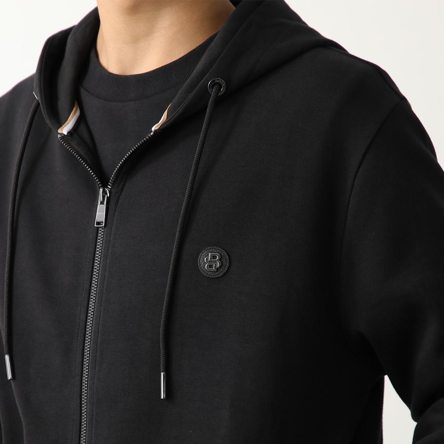 HUGO BOSS（ヒューゴボス） ロゴ刺繍入り ブラックパーカー　M サイズ HUGO BOSS（ヒューゴボス） ロゴ刺繍入り ブラックパーカー M サイズ