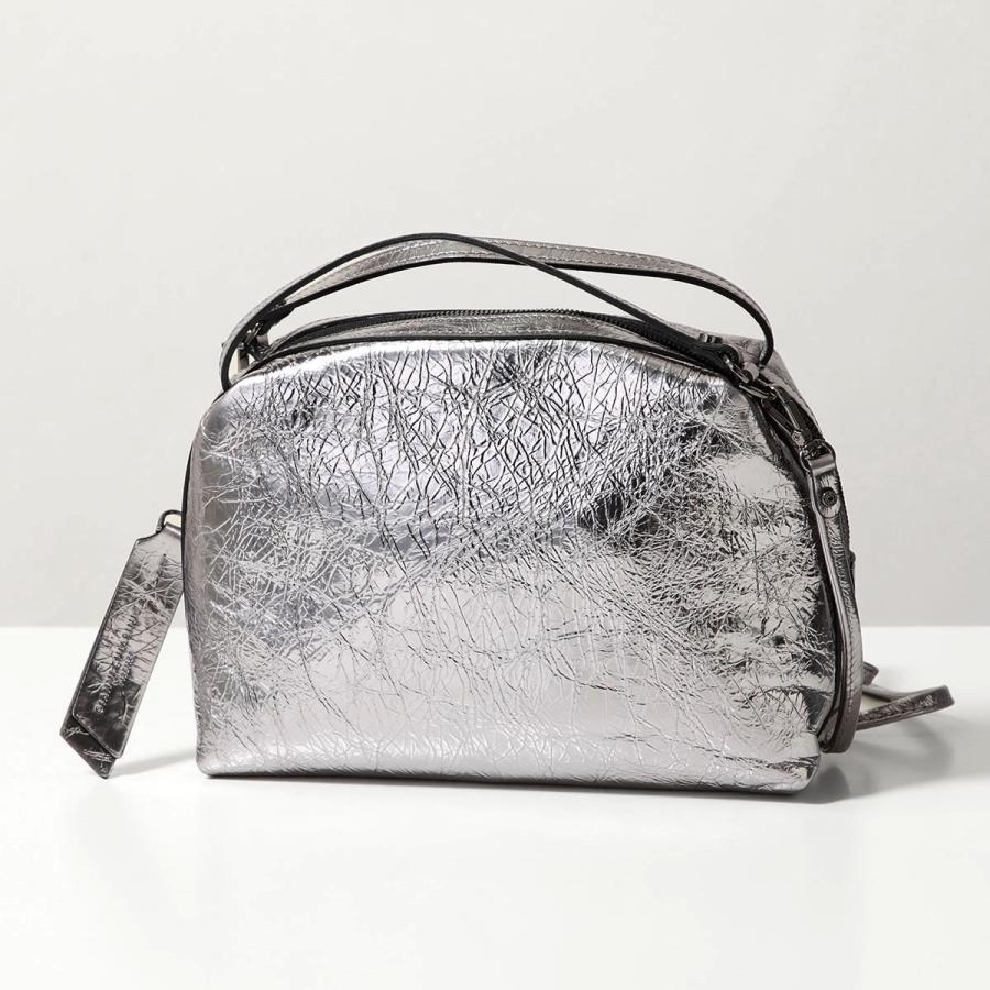 【美品】ジャンニキャリーニ　アリファM シルバー GIANNI CHIARINI（ジャンニ キアリーニ） ハンドバッグ ALIFA M