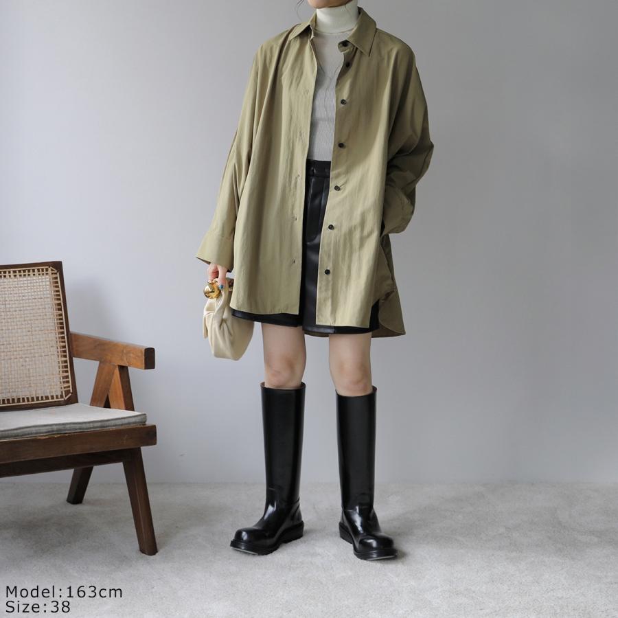 未使用　cafune オーバーサイズシャツ　ブラウス　ワンピース Cafune（カフネ） 長袖 シャツ 435945 レディース オーバーサイズ