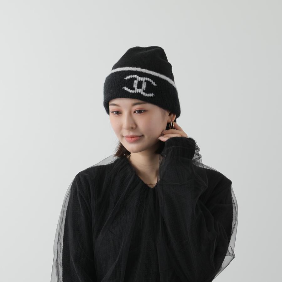 CHANEL シャネル ニット帽 AAA330 B17631 レディース ココマーク CHANEL シャネル ニット帽 AAA330 B17631 レディース ココマーク