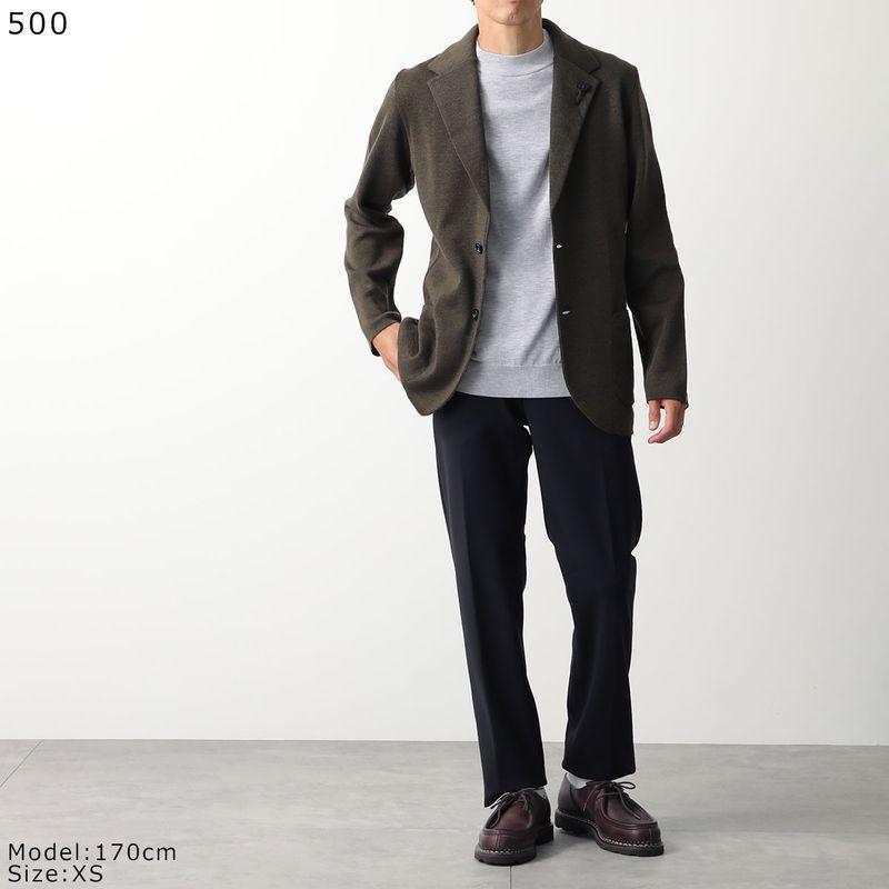LARDINI ラルディーニ ニットジャケット IVLJM56 IV63000 メンズ カーディガン シングルブレスト サイドベンツ ラペルピン 2B カラー6色 | LARDINI | 07