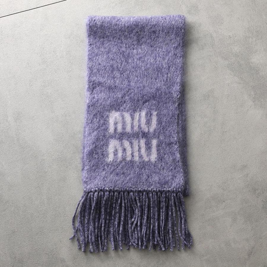 MIUMIU ミュウミュウ マフラー 5FS062 2CQD レディース モヘアブレンド  