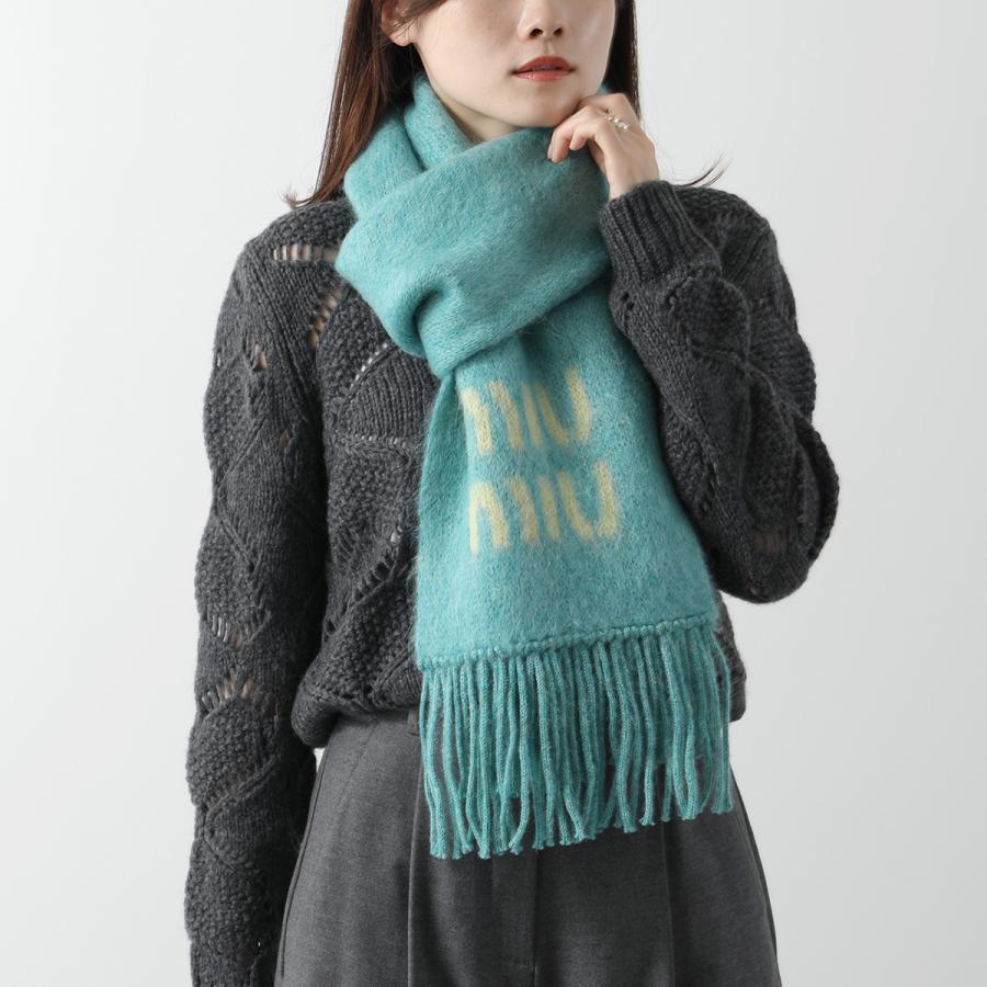 miu miu（ミュウミュウ） マフラー 5FS062 2CQD レディース モヘア