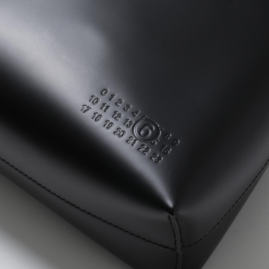 【未使用】MM6エムエム6マルジェラ 38 ブラックレザー MM6 MAISON MARGIELA＜エムエム6 メゾン マルジェラ＞ 