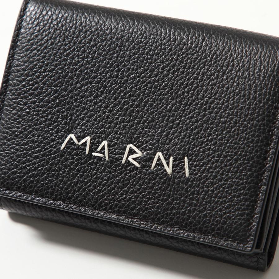 マルニ　MARNI 財布　折り財布　小銭入れ　ロゴ　名刺入れ　ミニ財布 MARNI（マルニ） 三つ折り財布 PFMO0105U0 PFMI0097U0 P6533
