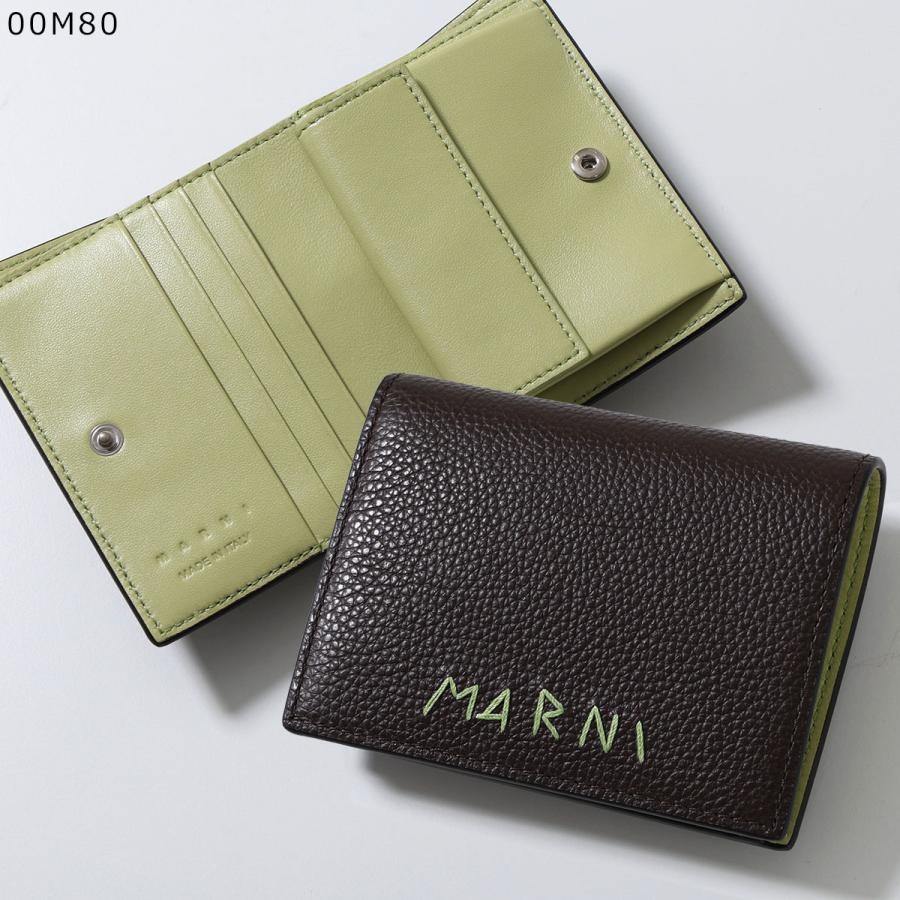 MARNI（マルニ） 二つ折り財布 PFMI0098U0 P6533 メンズ レザー ロゴ