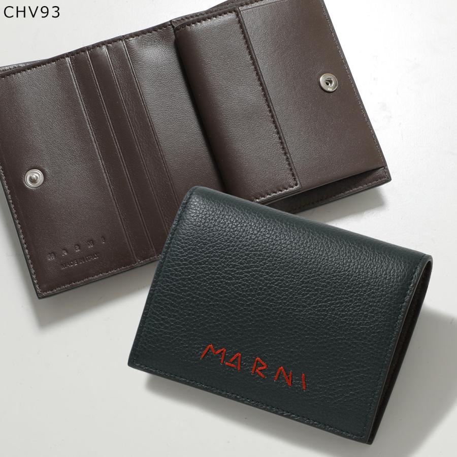MARNI（マルニ） 二つ折り財布 PFMI0098U0 P6533 メンズ レザー ロゴ