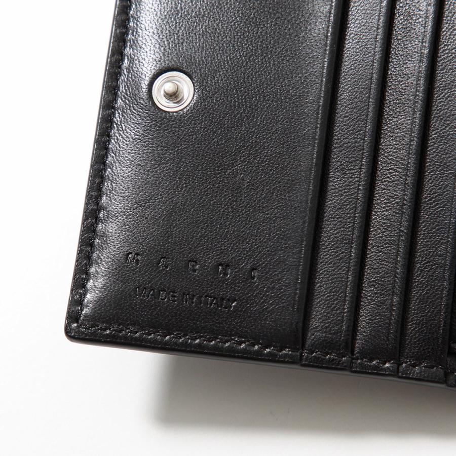 MARNI（マルニ） 二つ折り財布 PFMI0098U0 P6533 メンズ レザー ロゴ