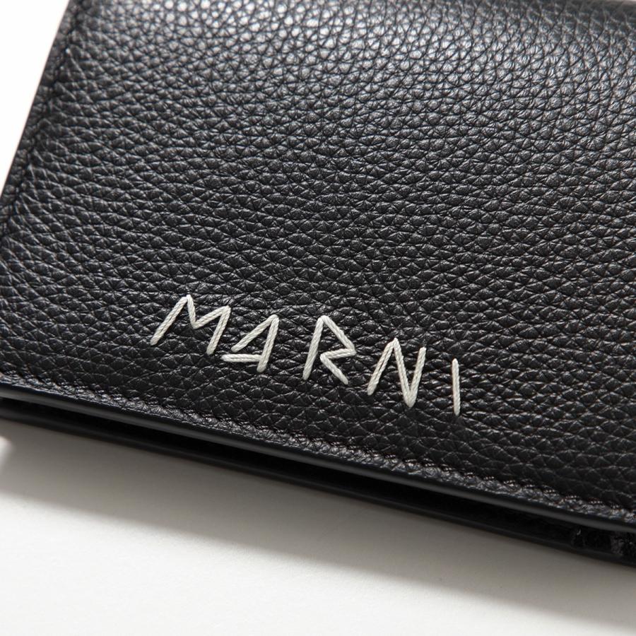 MARNI（マルニ） 二つ折り財布 PFMI0098U0 P6533 メンズ レザー ロゴ