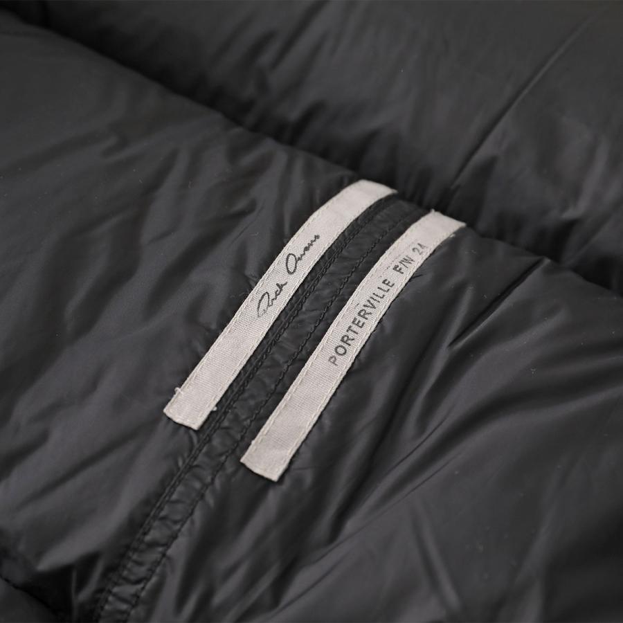 Rick Owens リックオウエンス ダウンベスト LUXOR FLIGHT VEST RU02D6747 NPD3 メンズ ナイロン ジップアップ ジレ 軽量 BLACKの画像