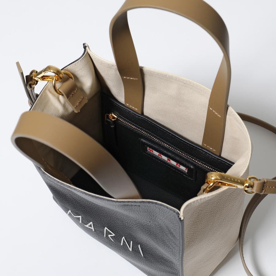MARNI マルニ ショルダーバッグ MUSEO SOFT ミュゼオ ソフト ミニバッグ SHMP0040L3 SHMP0040L4 P6533 レディース ハンドバッグ トートバッグ レザー 鞄の画像