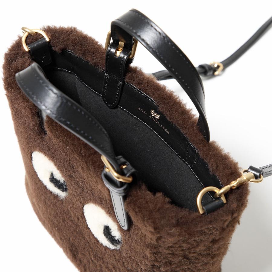 【未使用】ANYA HINDMARCH ショルダーバッグ ムートン ANYA HINDMARCH アニヤハインドマーチ ショルダーバッグ Drawstring