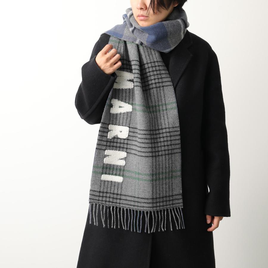 MARNI マルニ マフラー SCMC0119Y0 UAW035 レディース ロゴ フリンジ  