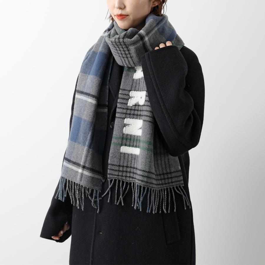 MARNI マルニ マフラー SCMC0119Y0 UAW035 メンズ ロゴ フリンジ MARNI マルニ マフラー SCMC0119Y0 UAW035 メンズ ロゴ フリンジ