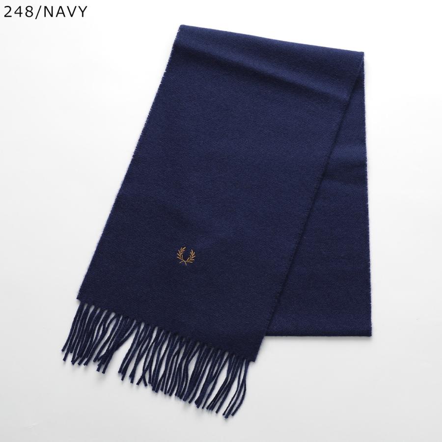 Fred Perry ネイビーマフラー フリンジ付き Fred Perry ネイビーマフラー フリンジ付き 2-4 FRED PERRY(フレッド
