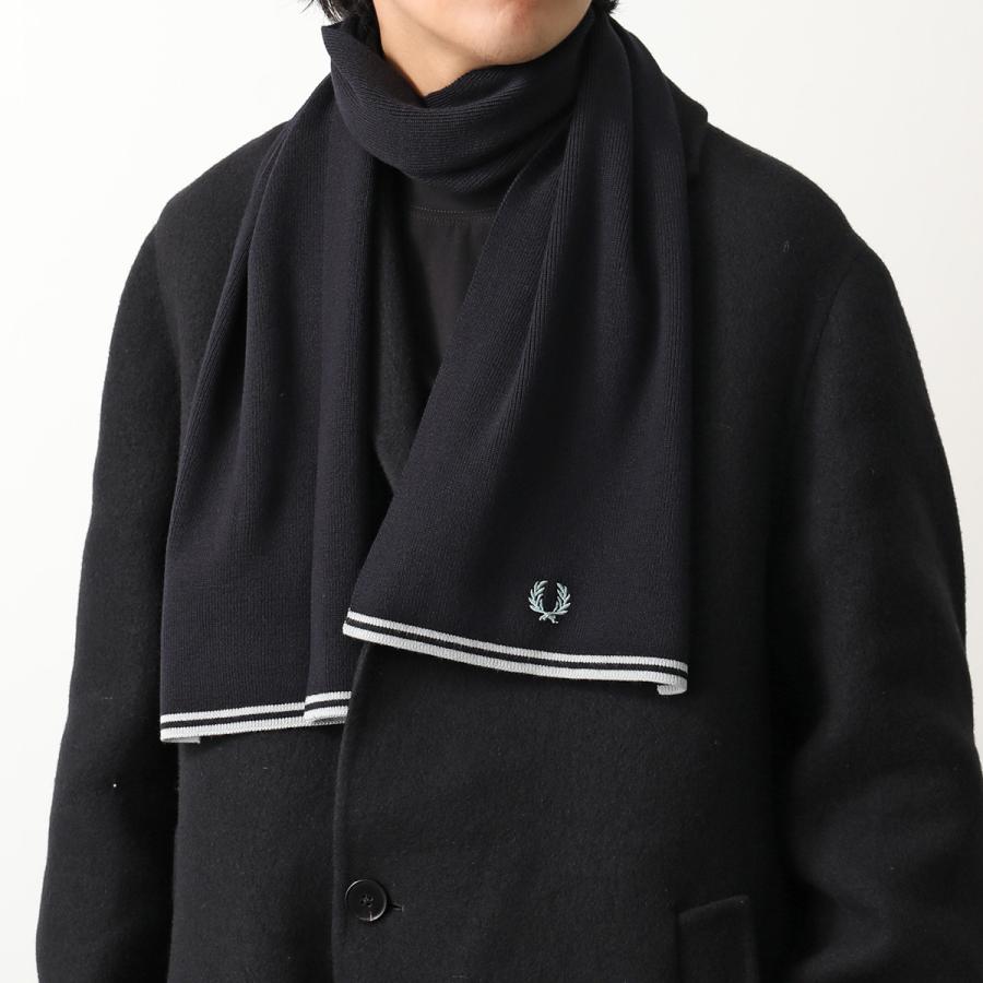 FRED PERRY フレッドペリー マフラー Twin Tipped Merino Wool Scarf 