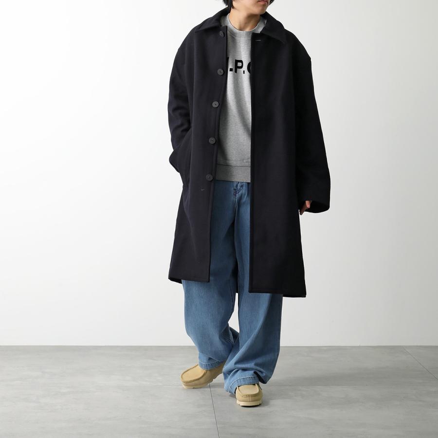 A.P.C. 反転 V 逆さ ロゴ スウェット フロッキープリント M A.P.C. 反転 V 逆さ ロゴ スウェット フロッキープリント M