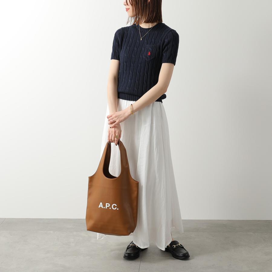 APC A.P.C. アーペーセー トートバッグ  tote ninon small ニノン スモール PUAAT M61861 レディース エコレザー ロゴ 鞄 カラー6色の画像
