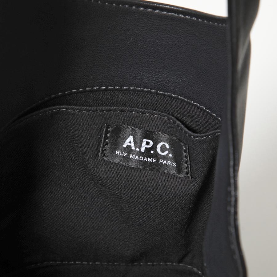 APC A.P.C. アーペーセー トートバッグ  tote ninon small ニノン スモール PUAAT M61861 レディース エコレザー ロゴ 鞄 カラー6色の画像
