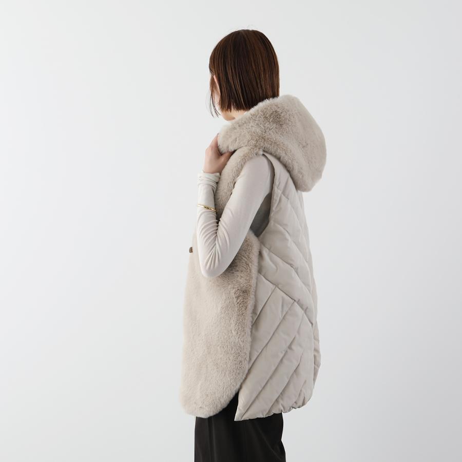 JぇJぇJぇ　MARECHAL TERRE ファーキルティングダウンベスト ファーキルティングダウンベスト（ダウンベスト）｜MARECHAL