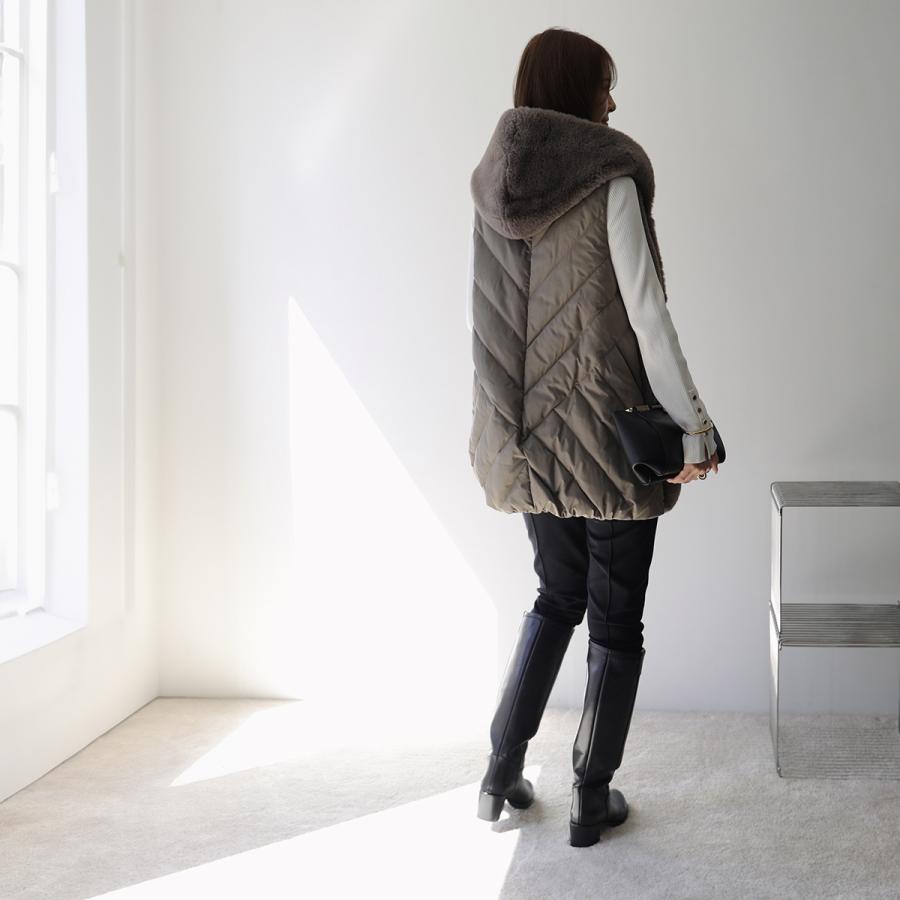 ヒ*ロ様 MARECHAL TERRE フーディー ファーベスト モカ　サイズ1 MARECHAL TERRE（マルシャルテル） フーディー ファーベスト