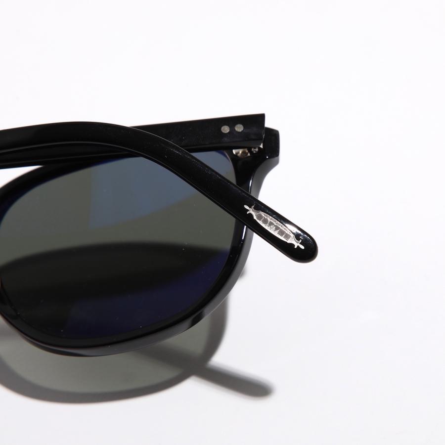 美品★Oliver Peoples★ラウンドサングラス ブラック Oliver Peoples OP-13 Sun with Black frame and Midnight Express