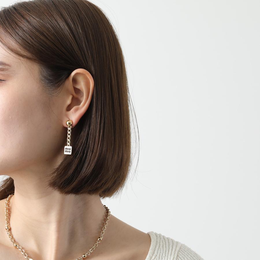 ゴールド！ミュウミュウ　ピアス　箱付き miu MIUMIU ミュウミュウ ピアス 5IO125 2DTU レディース メタル