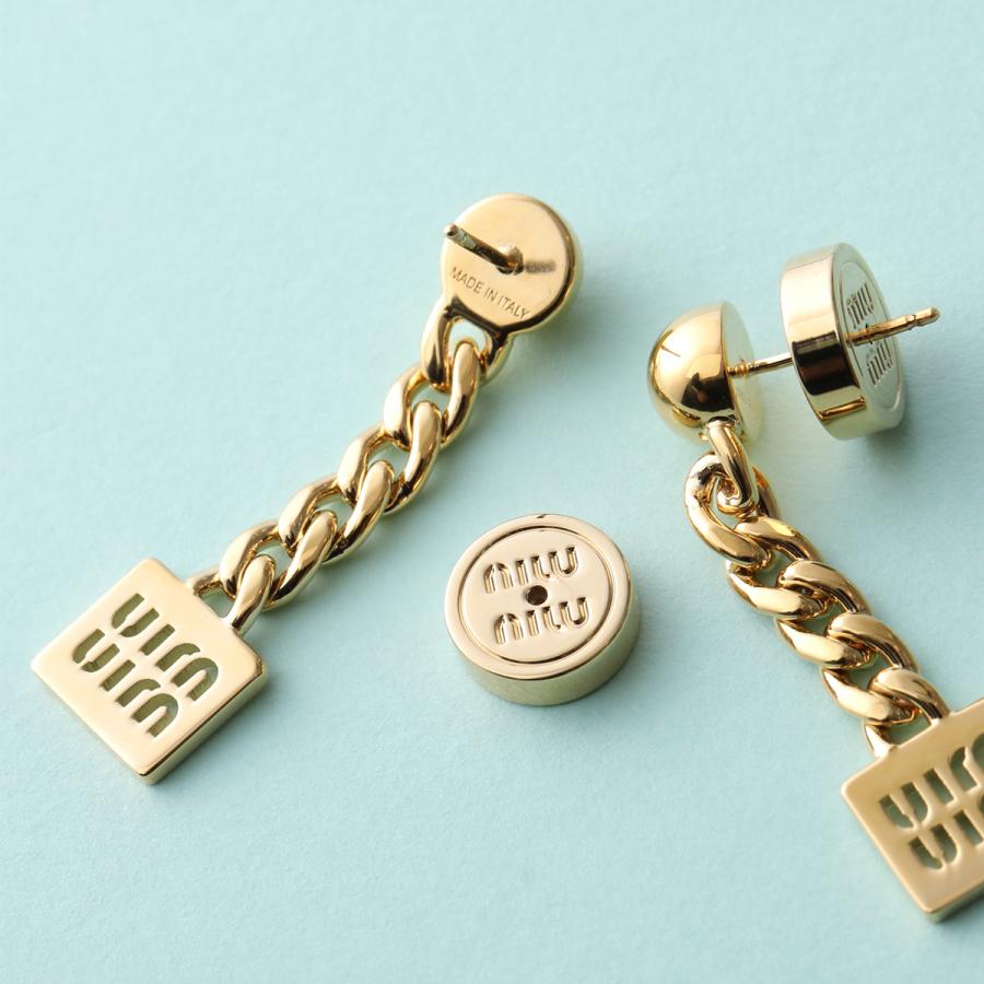 miu MIUMIU ミュウミュウ ピアス 5IO125 2DTU レディース メタル