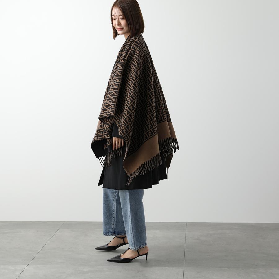FENDI フェンディ ポンチョ FXX723 AQCW レディース フリンジ FENDI フェンディ ポンチョ FXX723 AQCW レディース フリンジ