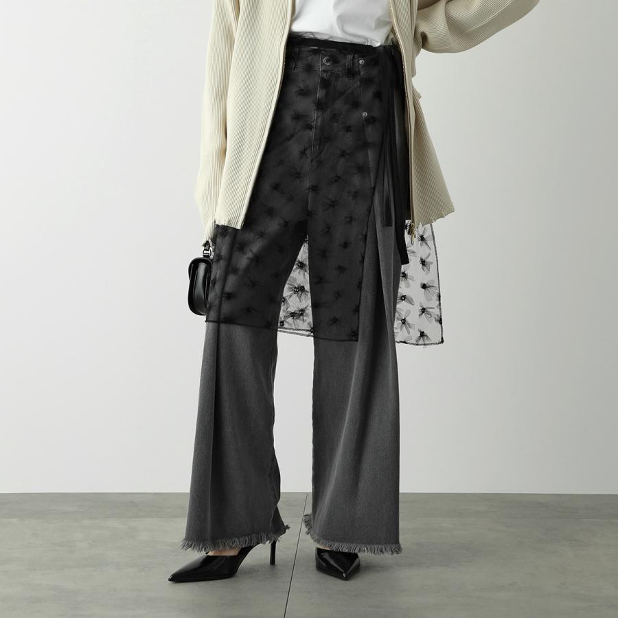 PROVOKE プロヴォーク ラップスカート tulle ribbon dot wrap skirt PV