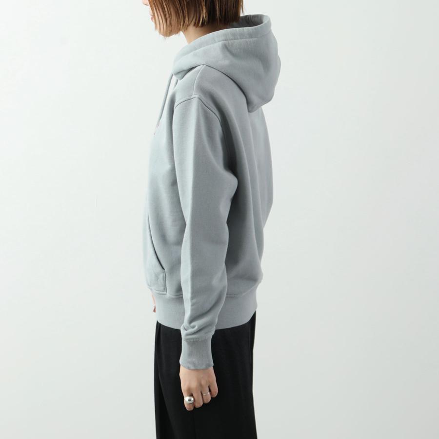 ami paris アミパリス パーカー USW235.730 レディース ハートロゴ刺繍 プルオーバー スウェット 長袖 カラー3色の画像