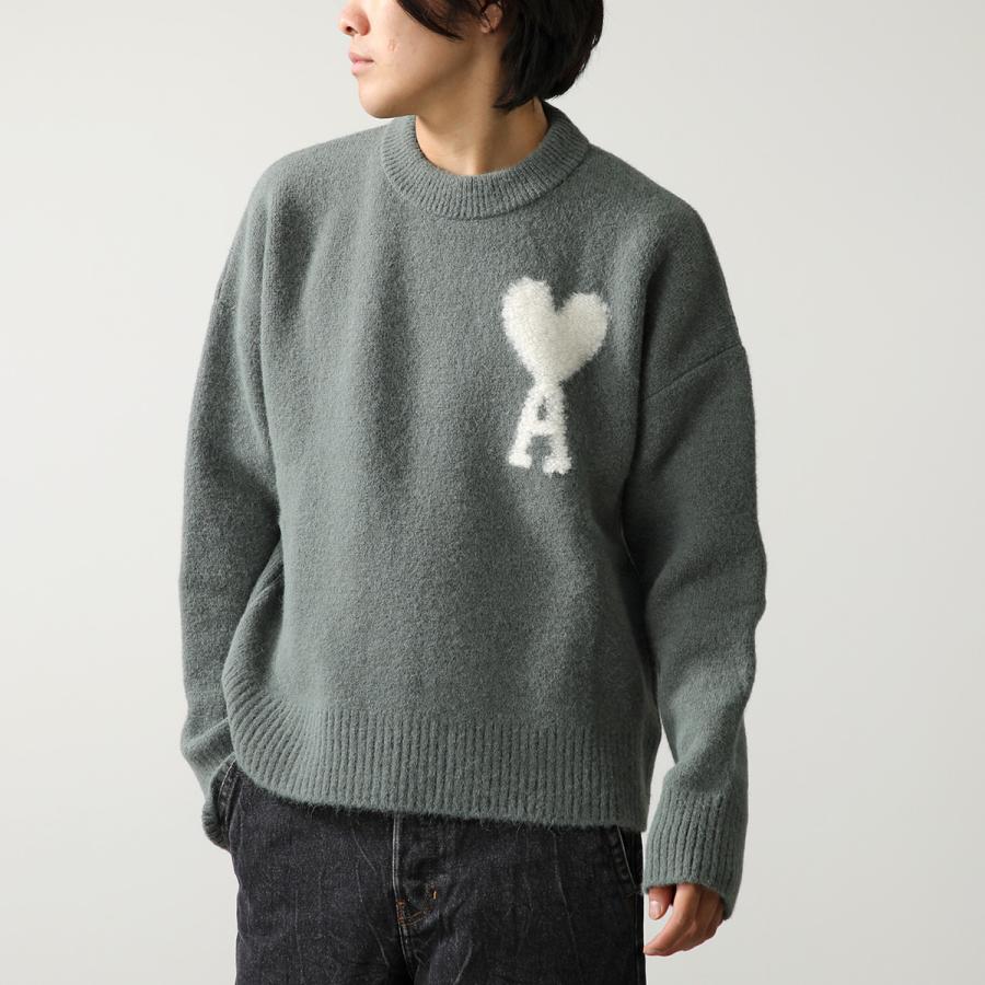 ami paris アミパリス セーター OFF WHITE ADC SWEATER UKS025 ami paris アミパリス セーター OFF WHITE ADC SWEATER UKS025