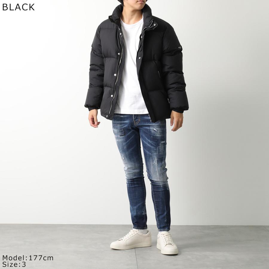 20年製 極美品　TATRAS ウール　ノーカラーダウンジャケット　ブラック　2 TATRAS（タトラス） ダウンジャケット SABINO サビーノ MCKA0018013588