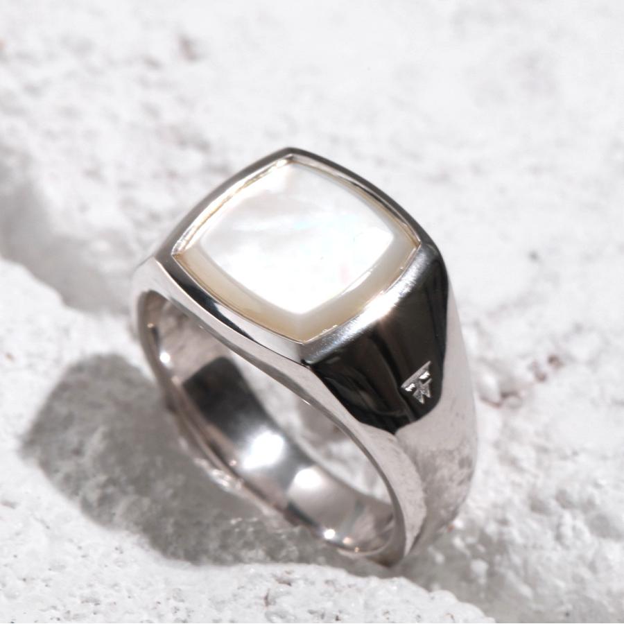 TOMWOOD トムウッド ケイリング マザーオブパール 54 TOM WOOD（トムウッド） リング レディース Kay Ring White MOP ケイ