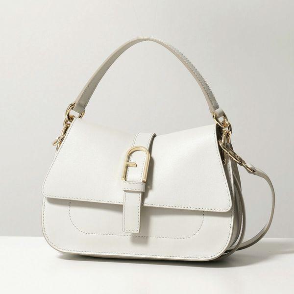 ぷくぷく ⭐️ フルラ フロー 2way ショルダーバッグ フラップレザー