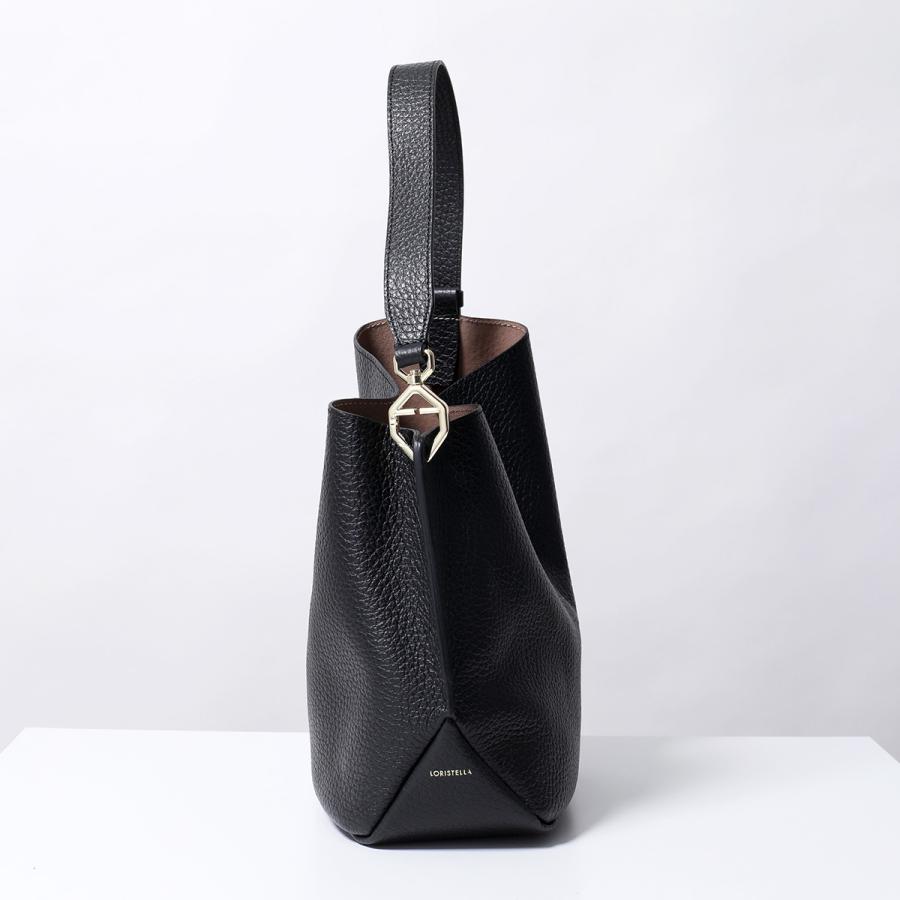 【美品】LORISTELLA OLIVIA ショルダーバック　アシンメトリー　黒 LORISTELLA（ロリステッラ） ホーボーバッグ 2843 OLIVIA レディース