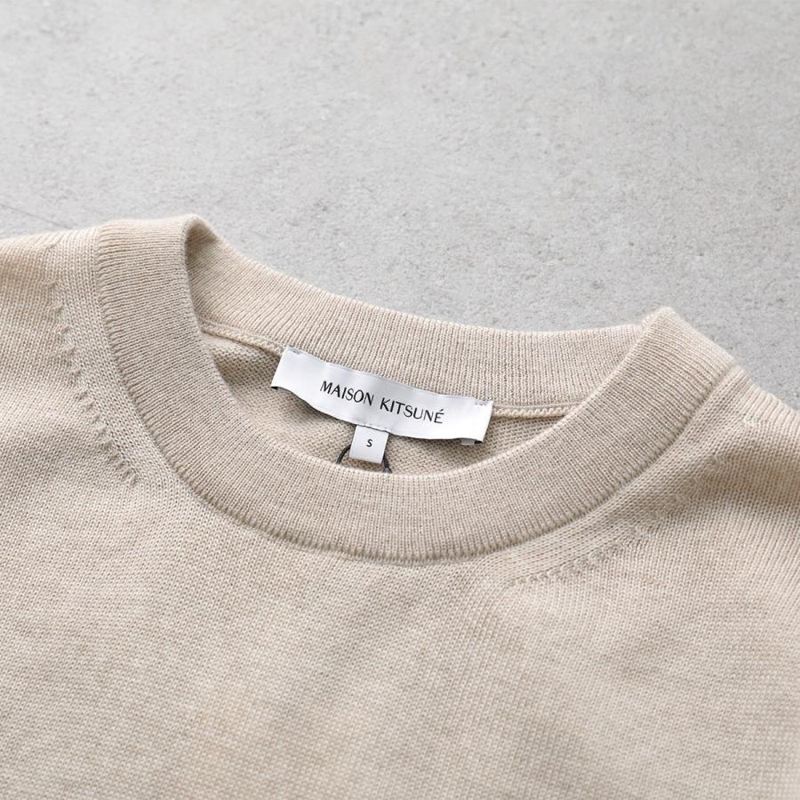 美品　メゾンキツネ　ボーダーセーター MAISON KITSUNE(メゾンキツネ) ボーダーニット SS15M616 ブルー サイズ