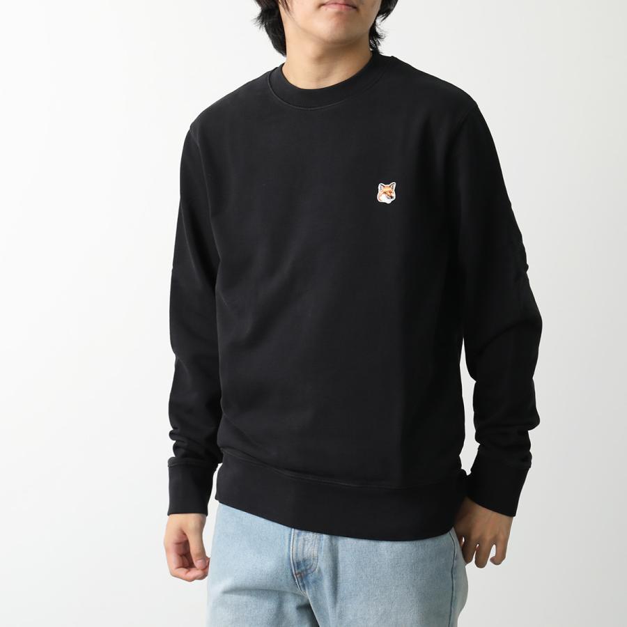 【ラスト1点】MAISON KITSUNÉ フォックスヘッド 長袖　ブラック M MAISON KITSUNE（メゾン キツネ） スウェットシャツ FOX HEAD