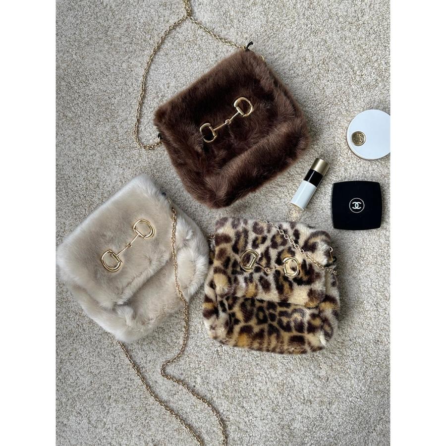 【a point etc】 アポワンウテセ ♡ エコファー レオパード a point（アポワン） a point etc アポワンウテセ ショルダーバッグ