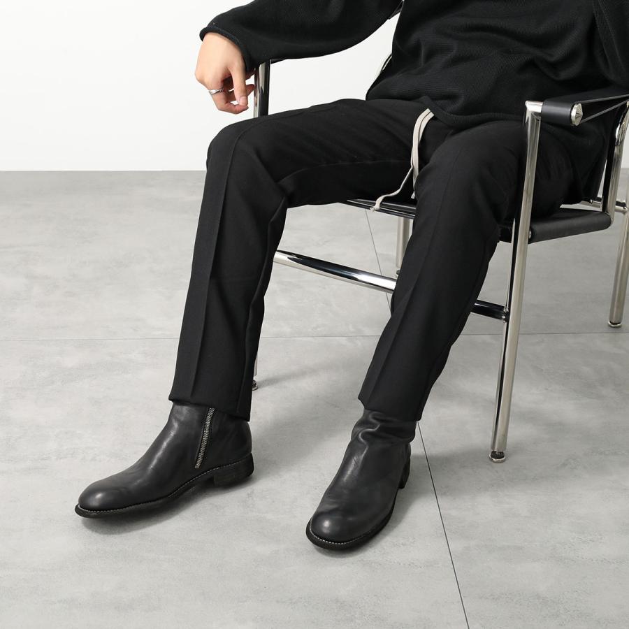 GUIDI グイディ サイドジップブーツ 696 メンズ ホースレザー