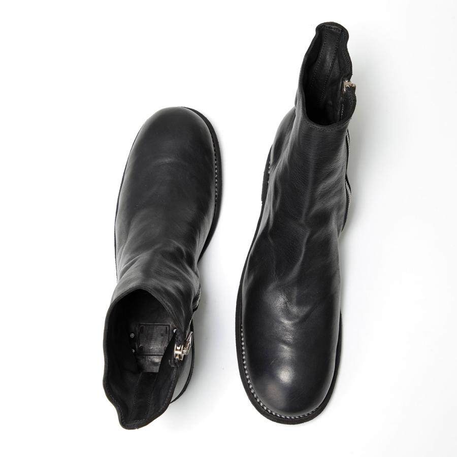 GUIDI（グイディ） サイドジップブーツ 696 メンズ ホースレザー